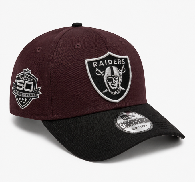 Las Vegas Raiders 50th Anniversary Burgundy & Black
