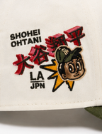 Los Angeles Dodgers Japanese Script Cream & Olive