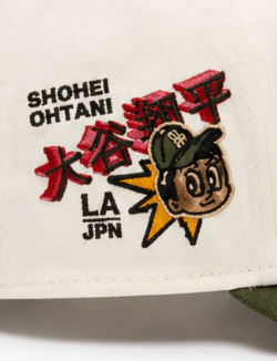 Los Angeles Dodgers Japanese Script Cream & Olive