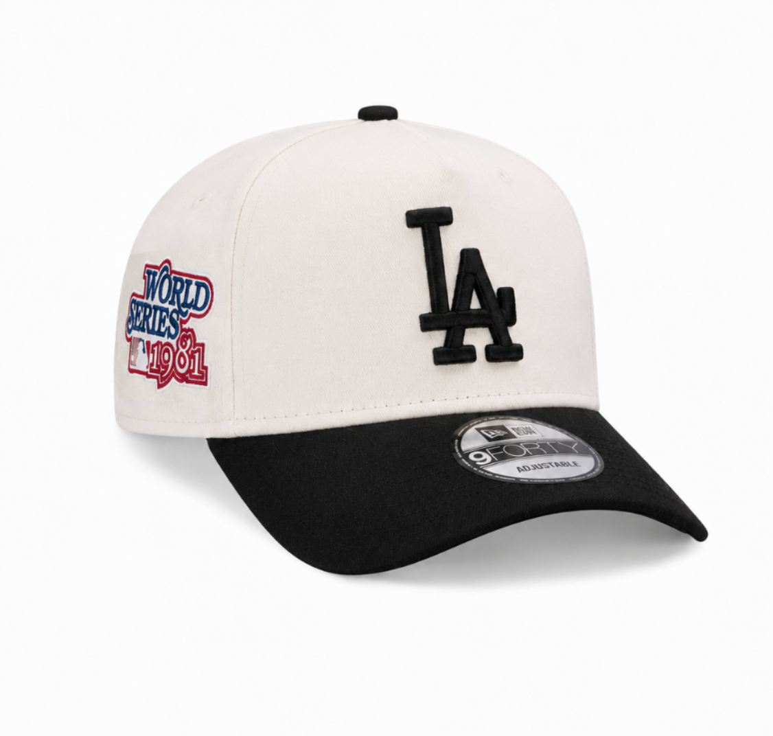 Los Angeles Dodgers 1981 World Series White & Black