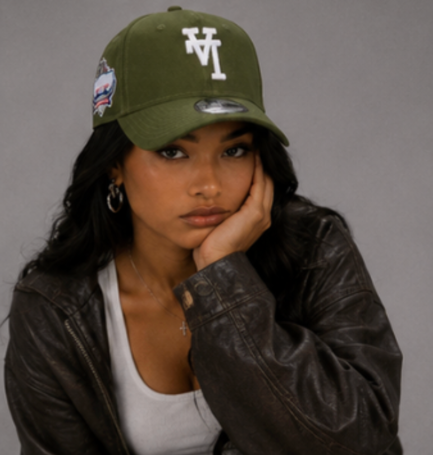 Los Angeles Invert Logo Olive